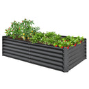 Gray Galvanized Raised Garden Bed - Outdoor Planter Box for Vegetables & Flowers Gray Galvanized Raised Garden Bed - Outdoor Planter Box for Vegetables & Flowers