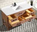 Betty 55" Bathroom Vanity Weathered Brown Betty 55" Bathroom Vanity Weathered Brown