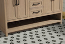 Venice 55" Bathroom Vanity Oak Gray Finish Venice 55" Bathroom Vanity Oak Gray Finish