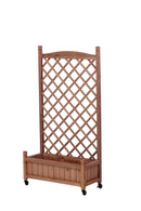 2-Pack Raised Garden Beds with Trellis, Outdoor Wooden Plant Box, and Plant Stand - Perfect for Vines and Flowers 2-Pack Raised Garden Beds with Trellis, Outdoor Wooden Plant Box, and Plant Stand - Perfect for Vines and Flowers