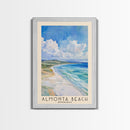 Almonta Beach, Australia Watercolor Beach Print, Vacation Gift, Australia Wall Art, Framed Canvas Print, Framed Beach Painting Almonta Beach, Australia Watercolor Beach Print, Vacation Gift, Australia Wall Art, Framed Canvas Print, Framed Beach Painting