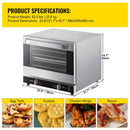 Heavy Duty Commercial Stainless Steel Countertop Convection Toaster Oven (SAK51683) Heavy Duty Commercial Stainless Steel Countertop Convection Toaster Oven (SAK51683)