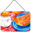 A Slice of Cantelope Indoor Aluminium Metal Wall or Door Hanging Prints A Slice of Cantelope Indoor Aluminium Metal Wall or Door Hanging Prints