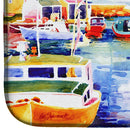 Boats at Harbour with a view Dish Drying Mat β Absorbent, Artistic Kitchen Essentials 6059DDM Boats at Harbour with a view Dish Drying Mat β Absorbent, Artistic Kitchen Essentials 6059DDM