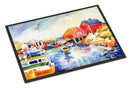 Boats at Harbour with a view Doormat Doormat - Large 24x36 β Indoor/Outdoor Floor Mat with Artistic Flair Boats at Harbour with a view Doormat Doormat - Large 24x36 β Indoor/Outdoor Floor Mat with Artistic Flair