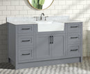 Laguna 60" Bathroom Vanity Gray Laguna 60" Bathroom Vanity Gray