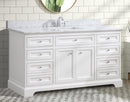 South Bay Single Sink 60" Bathroom Vanity White South Bay Single Sink 60" Bathroom Vanity White