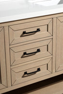 Venice 60" Bathroom Vanity Oak Gray Finish Venice 60" Bathroom Vanity Oak Gray Finish