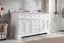 South Bay 60" Bathroom Vanity White South Bay 60" Bathroom Vanity White