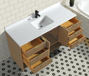 San Diego 60" Freestanding Bathroom Vanity Oak San Diego 60" Freestanding Bathroom Vanity Oak