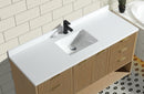 San Diego 60" Freestanding Bathroom Vanity Oak San Diego 60" Freestanding Bathroom Vanity Oak