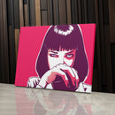 Pulp Fiction Canvas Art – Uma Thurman Movie Wall Decor Pulp Fiction Canvas Art – Uma Thurman Movie Wall Decor
