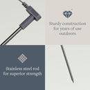 GroundLuxe Grounding Stake w/ 40 Ft Cord GroundLuxe Grounding Stake w/ 40 Ft Cord