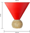 The Wine Savant Diamond Studded Martini Glasses Set of 2 Matte Red & Gold Modern Cocktail Glass, Rhinestone Diamonds With Stemless Crystal Ball Base, Bar or Party 10.5oz, Swarovski Style Crystals The Wine Savant Diamond Studded Martini Glasses Set of 2 Matte Red & Gold Modern Cocktail Glass, Rhinestone Diamonds With Stemless Crystal Ball Base, Bar or Party 10.5oz, Swarovski Style Crystals