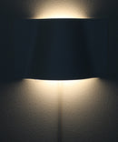 16"W Surface Wave Alluring Curved Metal LED Wall Light 16"W Surface Wave Alluring Curved Metal LED Wall Light
