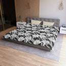 "Garden in Gray" Microfiber Duvet Cover "Garden in Gray" Microfiber Duvet Cover