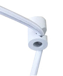 18"W 2 Light Swag Plug-In Pendant  Granite Gray with Diffuser White Cord 18"W 2 Light Swag Plug-In Pendant  Granite Gray with Diffuser White Cord