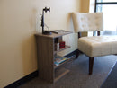 24"H Magazine Rack Chairside End Table Rustic Gray 24"H Magazine Rack Chairside End Table Rustic Gray