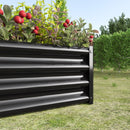 Rectangular Metal Raised Garden Bed for Flowers, Vegetables, and Herbs Rectangular Metal Raised Garden Bed for Flowers, Vegetables, and Herbs