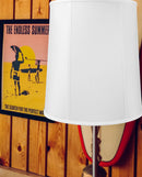 12x14x15 White Shantung Fabric Drum Lampshade 12x14x15 White Shantung Fabric Drum Lampshade