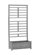 Raised Garden Bed with Trellis, Outdoor Wooden Planter Box for Climbing Plants, Vegetables, and Herb Growing Raised Garden Bed with Trellis, Outdoor Wooden Planter Box for Climbing Plants, Vegetables, and Herb Growing