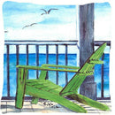 Adirondack Chairs Decorative   Canvas Fabric Pillow 8085 Adirondack Chairs Decorative   Canvas Fabric Pillow 8085