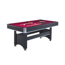 6FT Premium Wooden Multifunctional Pool Table With Table Tennis Top (SAK62741) 6FT Premium Wooden Multifunctional Pool Table With Table Tennis Top (SAK62741)