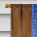 White Frenchies in Momma's Chair French Bulldog Flag Canvas House Size White Frenchies in Momma's Chair French Bulldog Flag Canvas House Size