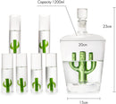 Tequila Decanter Set with Cactus Decanter and 6 Cactus Shot Glasses Set, Perfect for Holiday Gifts for Tequila Lovers, 25 Ounce Bottle, 3 Ounce Shot Glasses Cinco De Mayo, Reposado Gift (Cactus) Tequila Decanter Set with Cactus Decanter and 6 Cactus Shot Glasses Set, Perfect for Holiday Gifts for Tequila Lovers, 25 Ounce Bottle, 3 Ounce Shot Glasses Cinco De Mayo, Reposado Gift (Cactus)