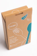 KNORK Eco 24 Pack Bamboo Flatware Set KNORK Eco 24 Pack Bamboo Flatware Set