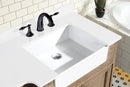Kelly 72" Bathroom Vanity Weathered Fir - White Engineered Countertop Kelly 72" Bathroom Vanity Weathered Fir - White Engineered Countertop