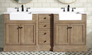 Kelly 72" Bathroom Vanity Weathered Fir - White Engineered Countertop Kelly 72" Bathroom Vanity Weathered Fir - White Engineered Countertop