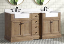Kelly 72" Bathroom Vanity Weathered Fir - White Engineered Countertop Kelly 72" Bathroom Vanity Weathered Fir - White Engineered Countertop