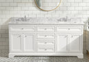 South Bay 72" Bathroom Vanity White South Bay 72" Bathroom Vanity White