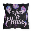 "It's Just a Phase" Outdoor Throw Pillows "It's Just a Phase" Outdoor Throw Pillows