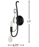 Catalina 17"H 1-Light LED Scroll Décor Wall Sconce Light Fixture Dark Bronze Finish Catalina 17"H 1-Light LED Scroll Décor Wall Sconce Light Fixture Dark Bronze Finish