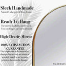 Handcrafted Silver Cloud Brass Mirror Handcrafted Silver Cloud Brass Mirror