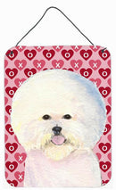 Bichon Frise Hearts Love and Valentine's Day Wall or Door Hanging Prints Bichon Frise Hearts Love and Valentine's Day Wall or Door Hanging Prints