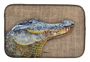Alligator Dish Drying Mat β Absorbent, Artistic Kitchen Essentials 8733DDM Alligator Dish Drying Mat β Absorbent, Artistic Kitchen Essentials 8733DDM