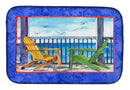 Adirondack Chairs Blue Dish Drying Mat β Absorbent, Artistic Kitchen Essentials 8767DDM Adirondack Chairs Blue Dish Drying Mat β Absorbent, Artistic Kitchen Essentials 8767DDM