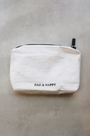 "Be Somebody" White Tyvek Zipper Pouch "Be Somebody" White Tyvek Zipper Pouch