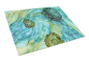 Abstract in Teal Flowers Glass Cutting Boards β Durable, Decorative Kitchen Art Large 8952LCB Abstract in Teal Flowers Glass Cutting Boards β Durable, Decorative Kitchen Art Large 8952LCB