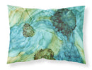 Abstract in Teal Flowers Fabric Standard Pillowcase – Artistic Decorative Front, White Back 8952PILLOWCASE Abstract in Teal Flowers Fabric Standard Pillowcase – Artistic Decorative Front, White Back 8952PILLOWCASE