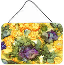 Abstract Flowers Purple and Yellow Wall or Door Hanging Prints Abstract Flowers Purple and Yellow Wall or Door Hanging Prints