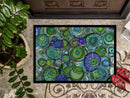 Abstract in Blues and Greens Doormat - 24x36 Decorative Floor Mat β Indoor/Outdoor Rug Abstract in Blues and Greens Doormat - 24x36 Decorative Floor Mat β Indoor/Outdoor Rug