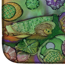 Abstract in Purple Green and Orange Dish Drying Mat β Absorbent, Artistic Kitchen Essentials 8971DDM Abstract in Purple Green and Orange Dish Drying Mat β Absorbent, Artistic Kitchen Essentials 8971DDM