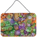 Abstract in Purple Green and Orange Wall or Door Hanging Prints 8971DS812 Abstract in Purple Green and Orange Wall or Door Hanging Prints 8971DS812