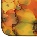 Abstract in Orange and Greens Dish Drying Mat β Absorbent, Artistic Kitchen Essentials 8976DDM Abstract in Orange and Greens Dish Drying Mat β Absorbent, Artistic Kitchen Essentials 8976DDM