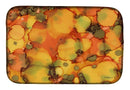 Abstract in Orange and Greens Dish Drying Mat β Absorbent, Artistic Kitchen Essentials 8976DDM Abstract in Orange and Greens Dish Drying Mat β Absorbent, Artistic Kitchen Essentials 8976DDM