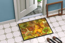 Abstract Flowers in Yellows and Oranges Doormat - 24x36 Decorative Floor Mat β Indoor/Outdoor Rug Abstract Flowers in Yellows and Oranges Doormat - 24x36 Decorative Floor Mat β Indoor/Outdoor Rug